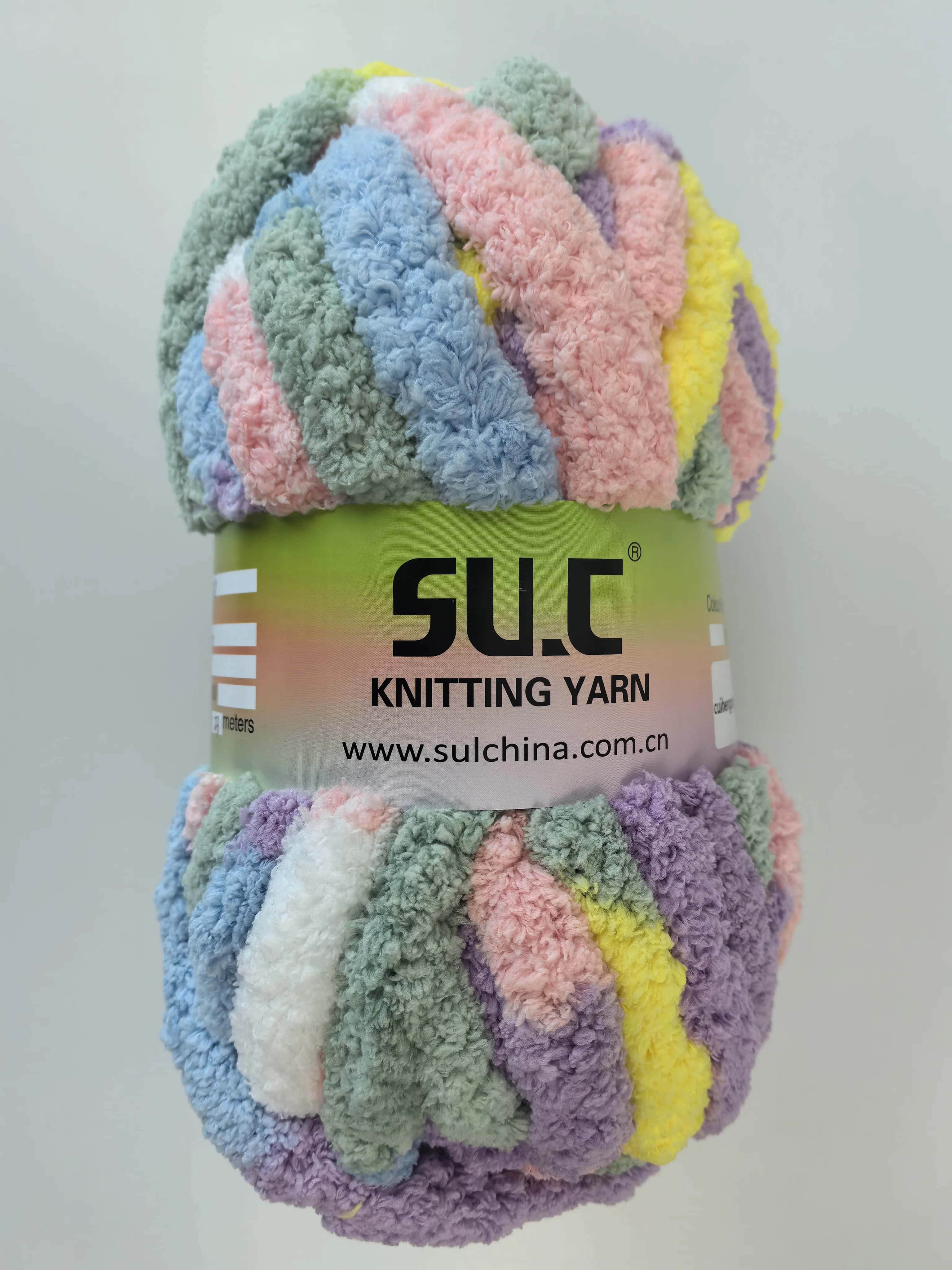 Super Bulky Chenille Yarn for Knitting & Crochet, Jumbo Soft and Fluffy Chunky Yarn