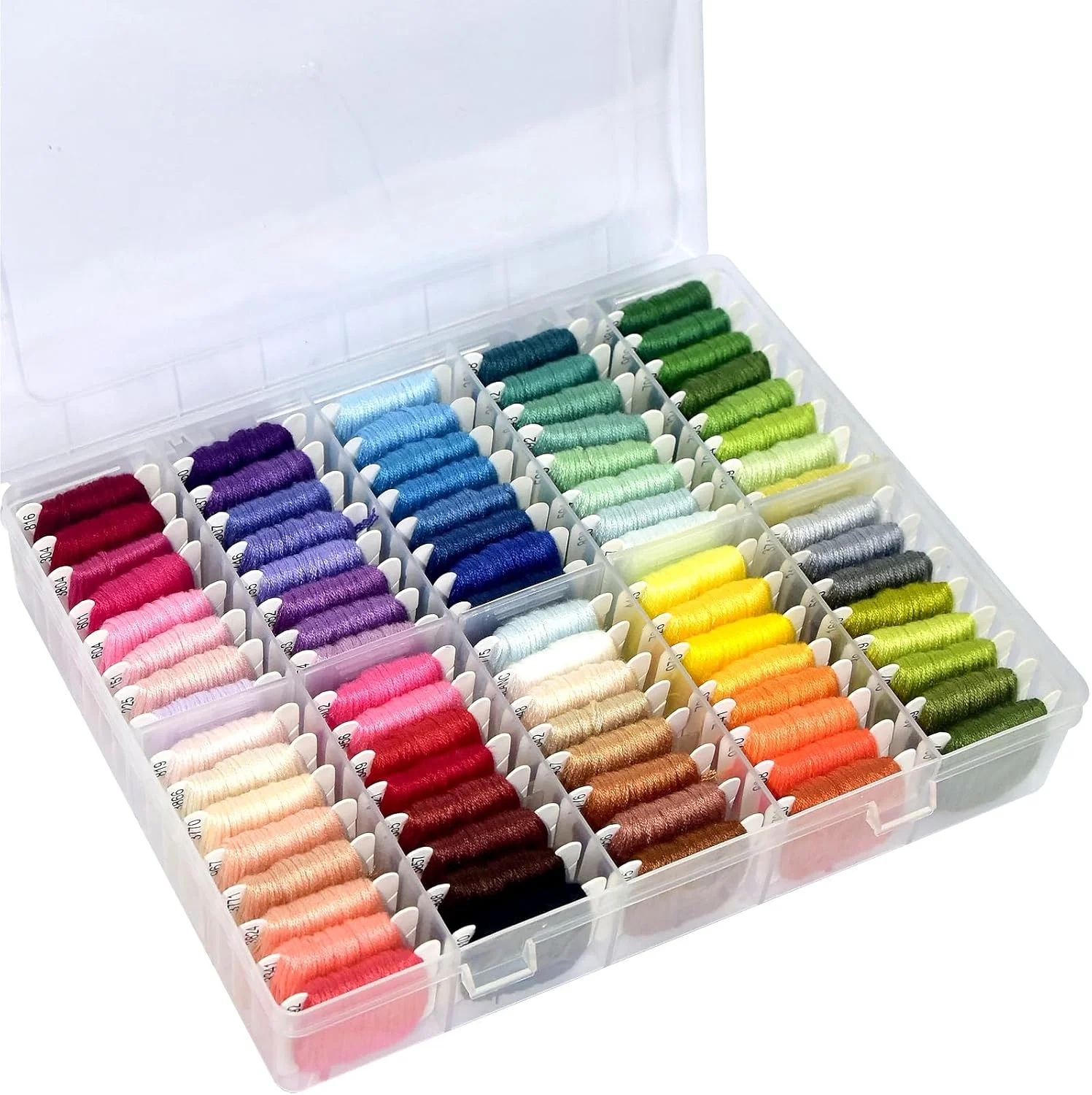 80-Skein Cotton Bracelet Floss Kit with Storage Box